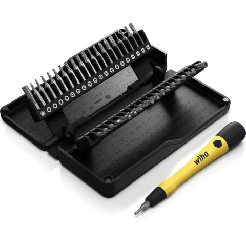 Wiha Zai home micro bit set, 42 pieces (black, incl. bit holder with ESD handle)