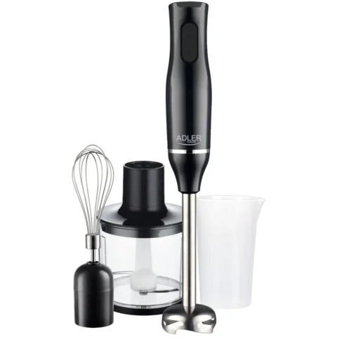 Adler Blender de Mana AD 4620 Pahar 0.7L Chopper 0.5L Tel Maxim 800W Negru