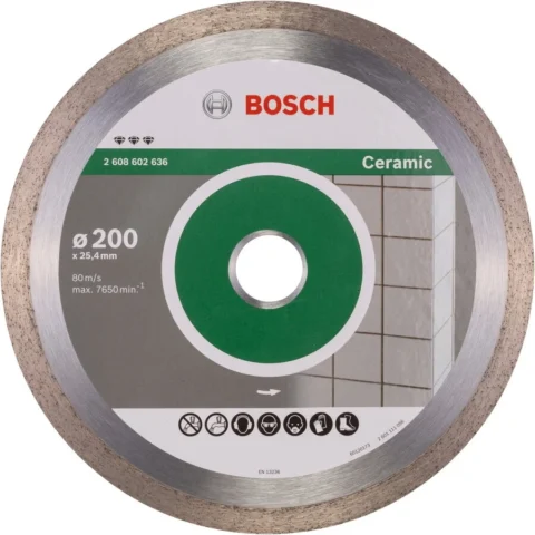 Bosch Powertools Bosch diamond cutting disc Best for Ceramic, 200mm (bore 25.4mm)
