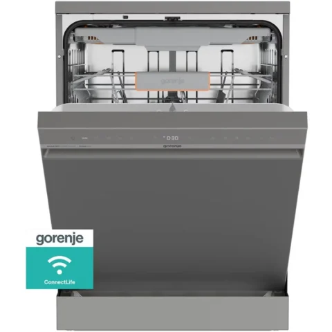 Gorenje Masina de Spalat Vase Independenta GS673B90X 16 Seturi 7 Programe 60Cm Clasa B Wi-Fi