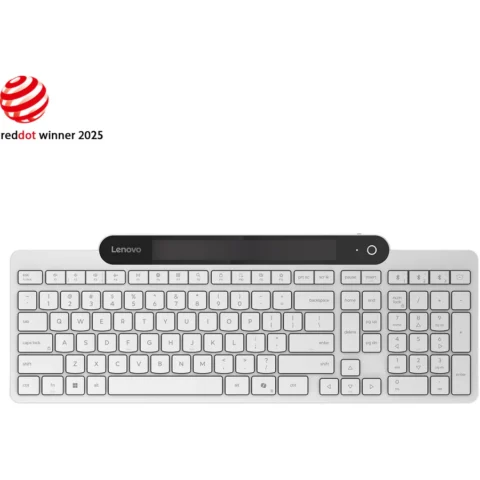 Lenovo Tastatura Standard 800 cu Autoincarcare Bluetooth Layout US English Alb