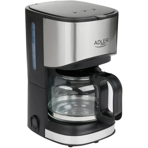 Adler Cafetiera cu Filtru AD 4407 Rezervor Apa 0.7L 550W Negru/Inox