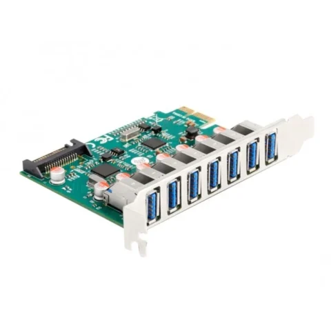 Delock Controller PCI Express x1 Card 7 x External USB 5 Gbps Type-A Socket USB