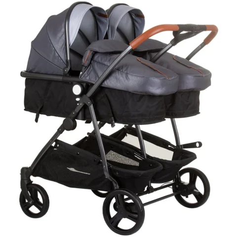 Chipolino Carucior Gemeni Duo Smart 2 in 1 Silver Grey