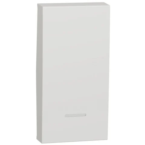 Clapeta pentru intrerupator indicator luminos 1 modul NU910018N, alb