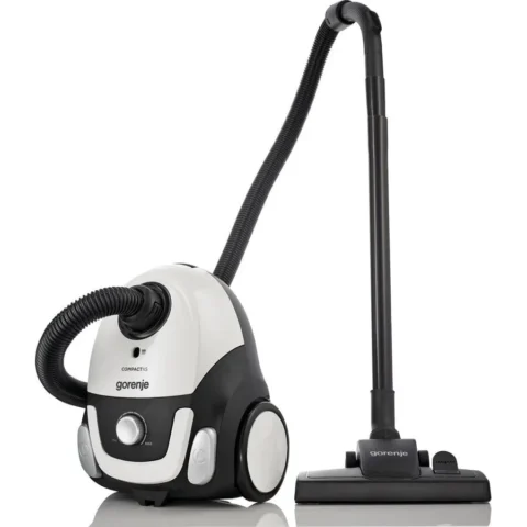 Gorenje Aspirator cu Sac Compact XS VCEA11CXWII 2L Filtru HEPA Putere 750W Alb/Negru