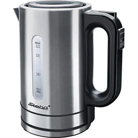 Steba Fierbator WK 21 Inox, kettle (inox / black, 1.7 liters)