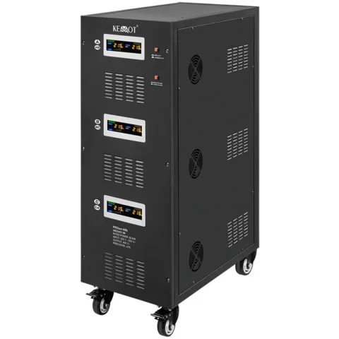 Kemot Stabilizator de Tensiune 60KVA LCD Black
