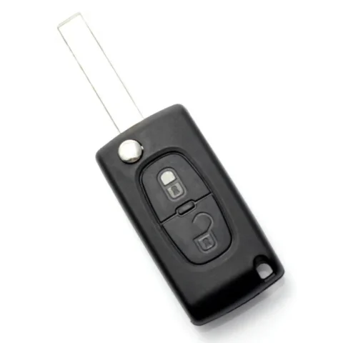 Carguard Carcasa pentru Cheie Citroen / Peugeot 307 Tip Briceag cu 2 Butoane Lama VA2-SH2 Fara Suport Baterie Negru Carguard Carcasa pentru Cheie Citroen / Peugeot 307 Tip Briceag cu 2 Butoane Lama VA2-SH2 Fara Suport Baterie Negru