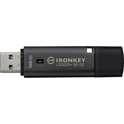 Kingston Memorie USB IronKey Locker+ 50 G2 128GB USB 3.0 Anthracite
