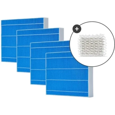 Meaco evaporative filters for Armin 680, 4-pack + Silvertex 4 pieces, including water sterilization pad