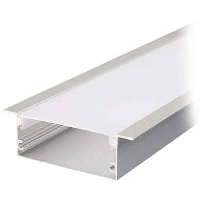 V-Tac Profil Aluminiu pentru Banda LED 2m 50mm x 20mm Alb Metalic