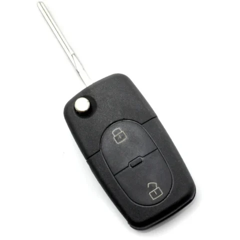 Carguard Carcasa pentru Cheie Audi Tip Briceag cu 2 Butoane Baterie 1616 Negru Carguard Carcasa pentru Cheie Audi Tip Briceag cu 2 Butoane Baterie 1616 Negru