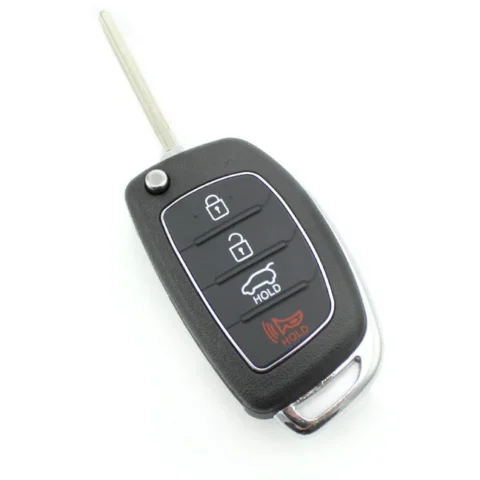 Carguard Carcasa pentru Cheie Hyundai Tip Briceag 3+1 Butoane Negru