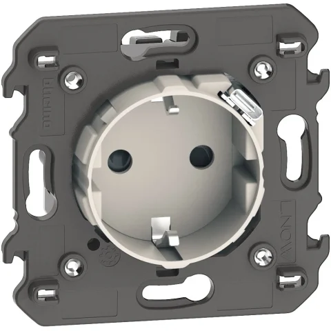 Priza electrica standard german, cu incarcator USB integrat Bticino Living Now KM4141USB, nisip