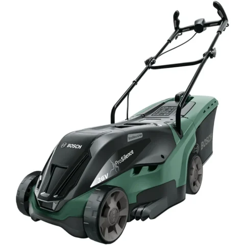 Bosch Masina de tuns iarba Universal Rotak 36-550 36V 4Ah 40 litri Verde