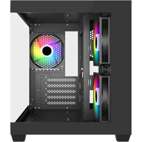 Fortron Carcasa S140-BA (black, tempered glass x 2)