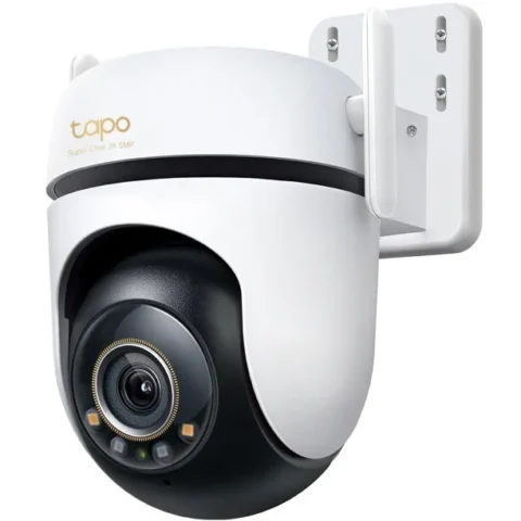 TAPO Camera de Supraveghere pentru Exterior C530WS Rezolutie 3K 5MP Detectare Miscare Starlight Color Night Vision IP66 Wi-Fi Alb