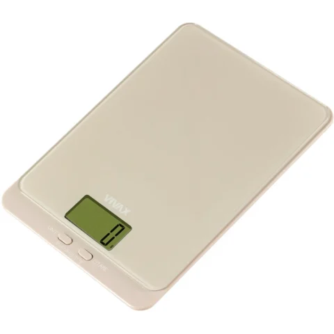 Vivax Cantar de Bucatarie KS-502S Ecran Digital Maxim 5KG Sticla Securizata Bej