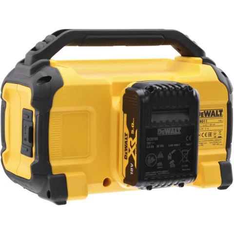 DeWALT Boxe DCR011-XJ, speaker yellow/black, 10.8 to 54 volt Bluetooth speaker – basic version