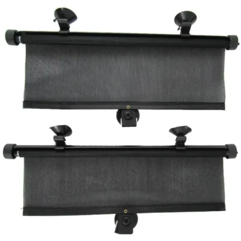 Lemontti Set 2 x Parasolar Geamuri Auto Laterale Negru