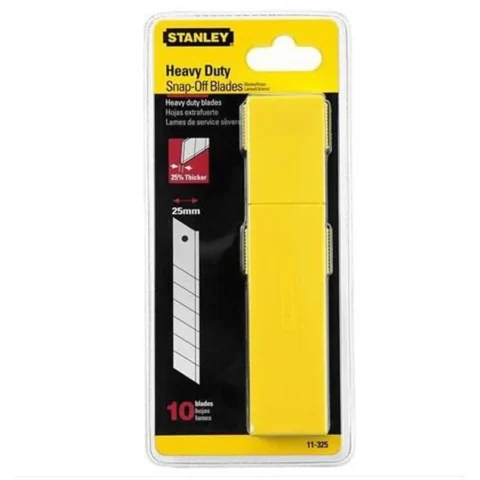 Stanley snap-off blade 25mm dispenser 10 pcs. Stanley snap-off blade 25mm dispenser 10 pcs.