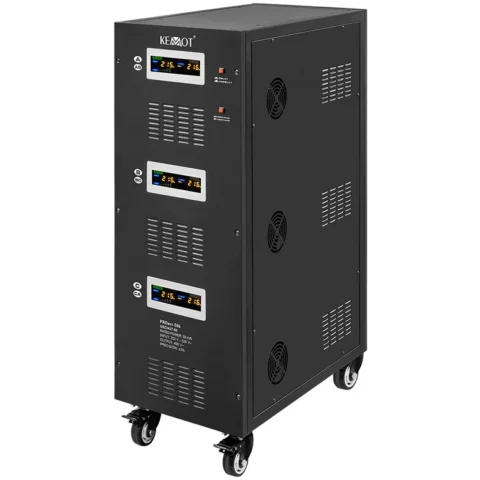 Kemot Stabilizator de Tensiune 50KVA LCD Black