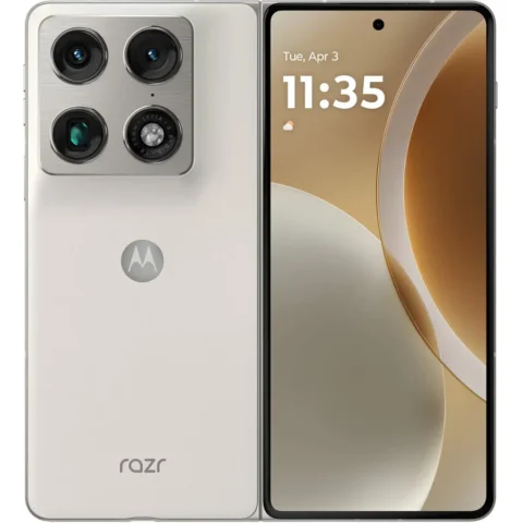 Motorola Telefon mobil Razr Fold 512GB 16GB RAM Dual Sim 5G Lily White