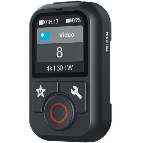 Telesin Accesoriu Camera Video Actiune S5 pentru GoPro Hero 13 / 12 / 11 / 10 / 9 / 8 / MAX, Raza acoperire 60m, Pana la 5 camere in acelasi timp, Negru