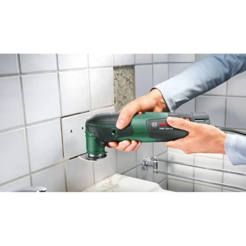 Bosch Powertools Bosch multifunction tool PMF 220 CE (green/black, 220 watts, incl. accessory set large)