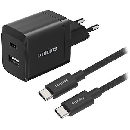 Generic INCARCATOR RETEA DUAL USB-A USB-C 45W PHILIPS