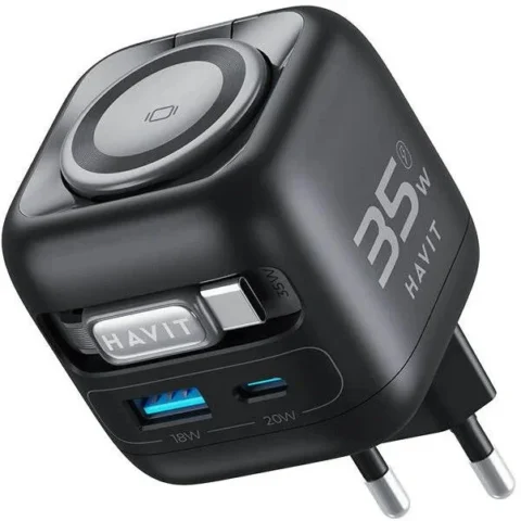 Havit Incarcator UC250 A-EU GaN Travel Negru
