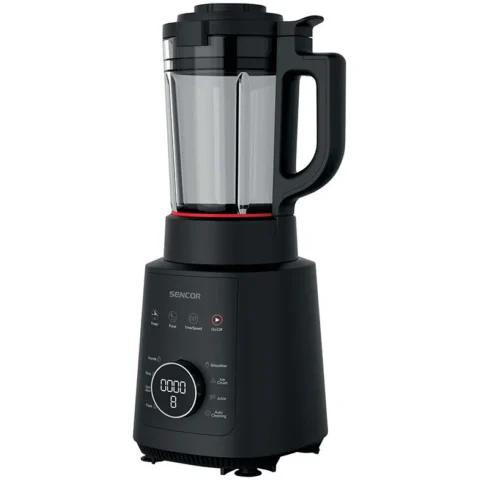Sencor Blender Multifunctional S-SBU0510BK Cana Sticla 1.5L 7 Programe Presetate 9 Trepte de Viteza 1200W Negru