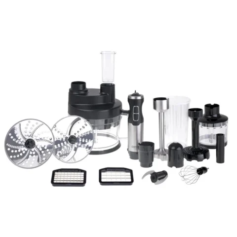 Adler Set Blender de Mana CR 4623 Bol 2L Pahar 0.6L Chopper 0.4L Accesorii 1600W Negru