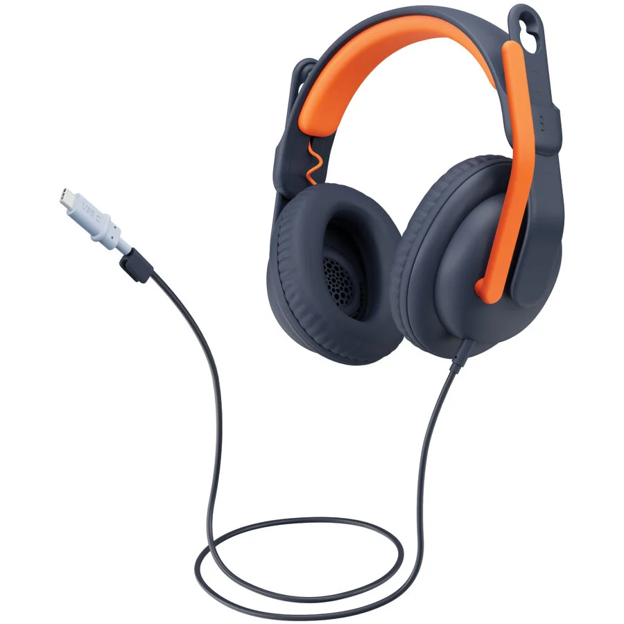 Logitech Casti Zone Learn Classic WW-9006 OVER EAR USB-C Albastru
