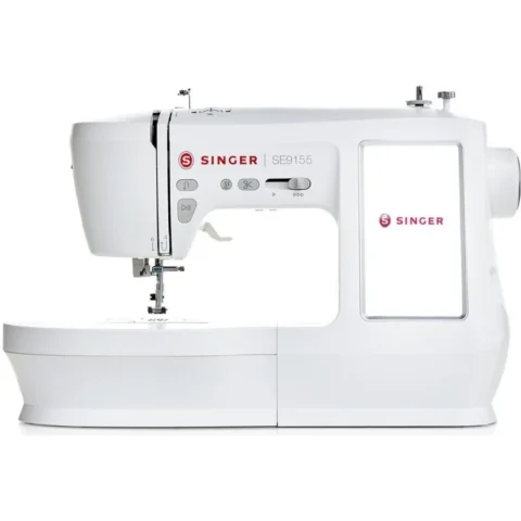 Singer Masina de Cusut si Brodat SE9155 Ecran LCD Tactil 250 Cusaturi Alb