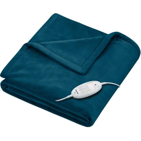 Beurer Incalzitor corporal heated blanket HD75 Cosy Ocean, electric blanket (dark blue, 130 x 180 cm)