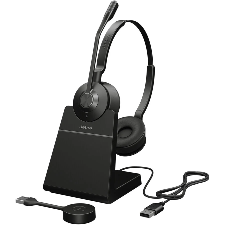 Jabra Casti Engage 55 SE UC Stereo Link400 a Stand Negru