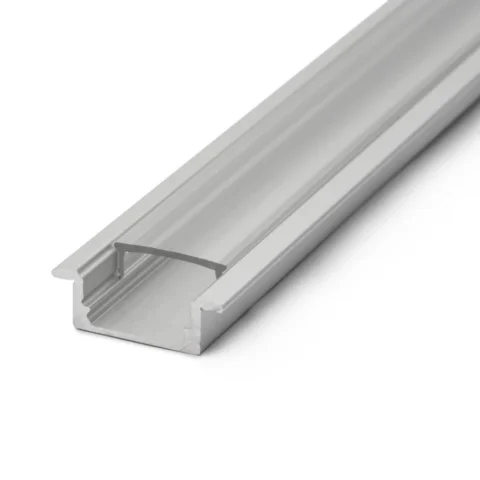 Phenom Capac Profil LED 1m Difuzor Banda Policarbonat Compatibil Profil Aluminiu Transparent