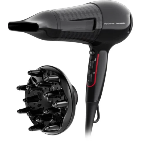 Rowenta Uscator de Par x KARL LAGERFELD Powerline CV 591L, hair dryer (black/red)