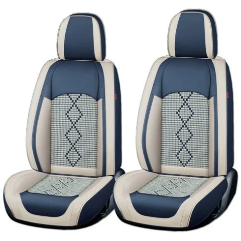 Carguard Huse Auto Deluxe Premium 5 Locuri Piele Ecologica Perforata si Textil Albastru / Alb Carguard Huse Auto Deluxe Premium 5 Locuri Piele Ecologica Perforata si Textil Albastru / Alb