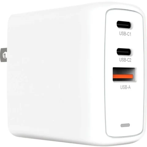 Creative Labs Incarcator Retea 67W GaN 1x USB-A 2x USB-C PD QC 3.0 fara Cablu Alb