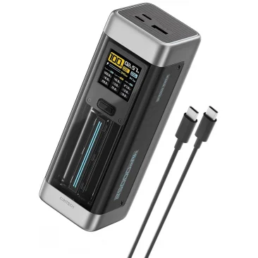 Cuktech Baterie Externa 25000mAh 210W QC + PD 1 x USB-A – 2 x USB-C Negru