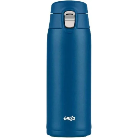 Emsa TRAVEL MUG light thermal mug 0.4 liters (dark blue, flip lid)