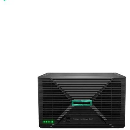 HPE Server ProLiant MicroServer Gen11 6325P 3.5GHz 4c 1P 1x32GB-U 4LFF-NHP 2x4TB HDD 1x180W PS EU Server Negru