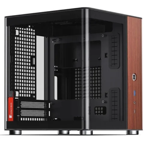Jonsbo Carcasa TK-0 Mini-Tower Mini-ITX Tempered Glass Negru