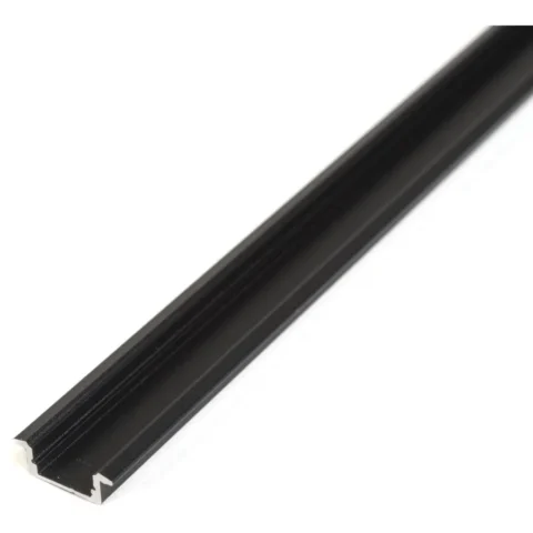 Phenom Profil Aluminiu LED Incastrat 2m Sina Tip U Canal Aluminiu Negru