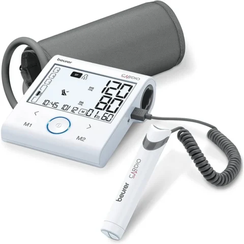 Beurer Tensiometru BM 96 Cardio with ECG function, blood pressure monitor (white/grey)