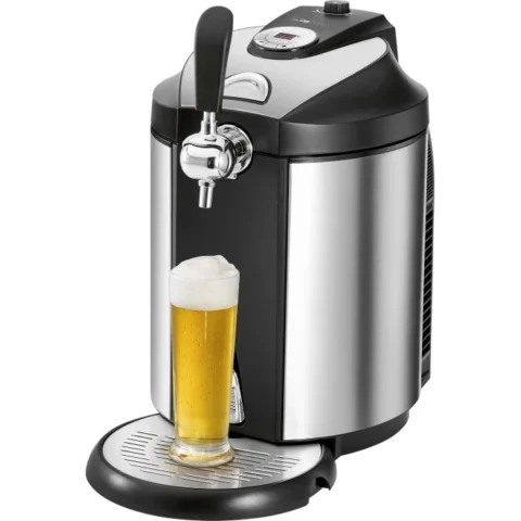 Clatronic beer dispenser BZ 3740 silver / black – for 5L kegs
