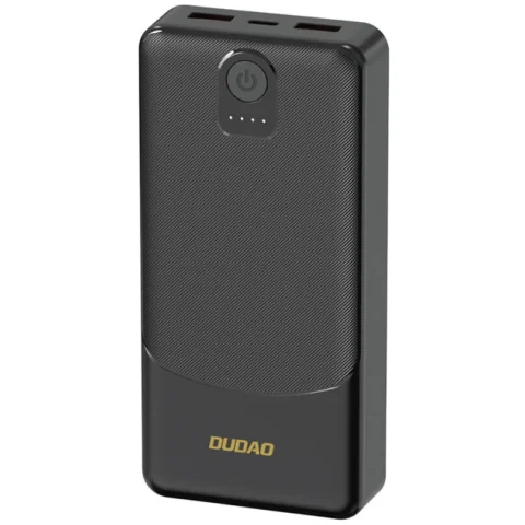 Dudao Acumulator extern K10Pro, 20000 mAh, 2A, 2x USB-A, Negru